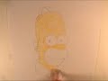 1st Drawing : Homer Simpson