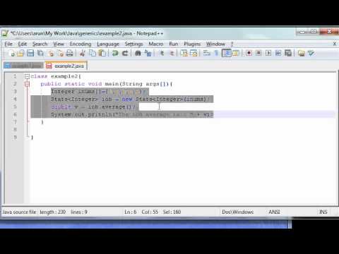 how to define generic method in java