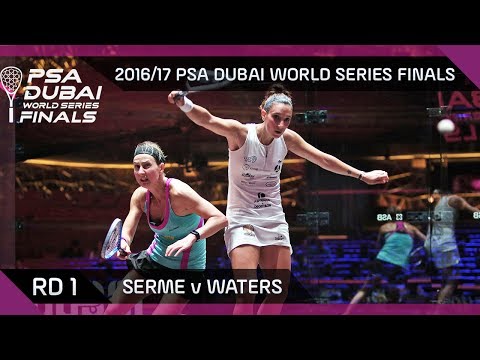 Squash: Serme v Waters - Rd 1 - PSA Dubai World Series Finals 2016/17