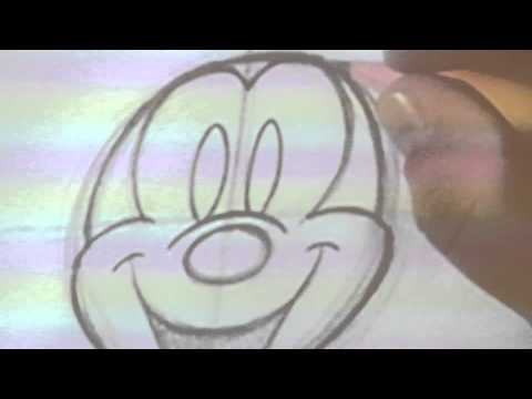 how to draw mickey mouse