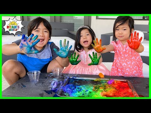 Easy DIY Science Experiments for kids Rainbow Baking Soda and Vinegar