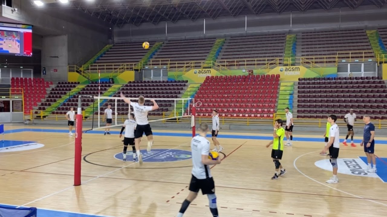 Training session with Rok Možič, Verona Volley