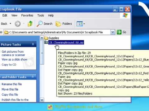 how to locate compressed zip folder