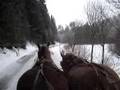 Driving in Winter in Waldviertel / Austria