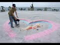 Time lapse of chalk artist Julian Beever