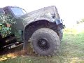 KRAZ in Aktion und der Wegebereitung