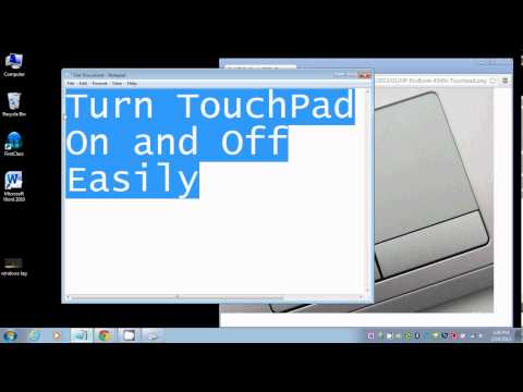 how to re enable touchpad on hp laptop