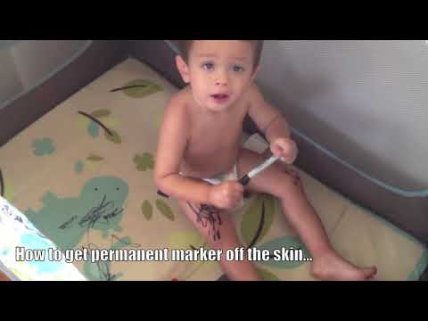 how to remove permanent marker from skin