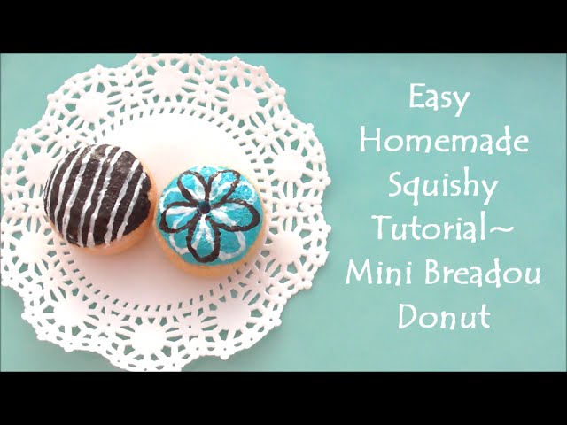 Easy Homemade Squishy Tutorial Mini Breadou Donut AllMusicSite.com