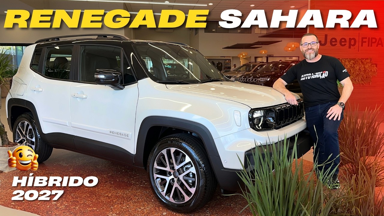 Jeep Renegade Sahara 2027 — Híbrido Leve, Interior INÉDITO e Banco Elétrico! Vale R$ 178.490?