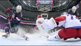 Olympic Hockey United States U.S.A. Beats Russia T.J. Oshie Winning Shot
