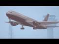 United 767 + Low Visibility!