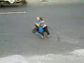 Monkey on a motorcycle!
