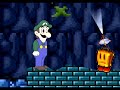 The 16 month wait is finally over.
And if you expect a great long episode, then here you go.
An exiting 50 minutes long episode as expected witch make this the longest episode i ever have seen to date. O_O

Episode description:
Secret of the pipe maze.
Bowser get informed that Mario and his friends have gathered 4 Chaos Emeralds and now Bowser go and prepare a trip to the Mushroom kingdom with some help from Dr. ???(we know it is eggman but what ever T_T) and now he have a secret weapon.
Mario and his friend arrive at the Pipe Land and now Stuffwell enter the team.
The next emerald is under the ground and now they get down there.
It is a big maze and therefore they have no idea where the next emerald is hidden.
They give the 4 emeralds to Stuffwell for safety purpose.
They search separately and don't find anything.
Suddenly Mecha Sonic pups down from the ceiling and begin to fight Mario and Sonic.
In the fight they find a warp pipe and go down in it witch lead to an negative world.
Known as the minus world or the world 36.
Stuffwell get Shadow, Yoshi and Luigi over to the warp pipe and a transmitting with the two professors, E.Gadd and Franky, told the history of the maze.
In the past, the warp pipe were used to trap people.
No one have ever got out of it.
Shadow, Yoshi and later Luigi jumped in to rescue their friend.
In the Minus world Mario and Sonic saw the world as 8-bit and found Kolorado and Goombella.(from the paper mario series.)
They hold the 5th emerald and gave it to Mario.
Mecha sonic came and fight with Mario and Sonic.
They found out that the Chaos Control is not working in that dimension.
Mario and Sonic was beaten up when Shadow arrived.
Luigi stumped into Kolorado and made him drop his stopwatch.
That caused the place to be positive.
But only for a short amount of time so they had to hurry to get out.
They got out just in time and then Shadow used his Chaos control to get back to Mario's house.
There they found out that the princess have been kidnapped.
End of episode.

OMG THAT TEXT IS FRICKING LONG!! O_O
Well anyway here is the download link to this part of the episode(750mb for whole episode so i can't upload the whole thing to a file manager):
http://www.megaupload.com/?d=1T2TTAX4

To the original spot:
http://www.newgrounds.com/portal/view/462494