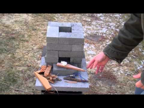 stove - During an emergency, the ability to purify water could be critical. This improved brick rocket stove could be built for about $10, if you have to buy the mat...