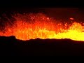 Eruption au Piton de la fournaise, le volcan de la Reunion