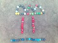 Bottle cap art - smileys
