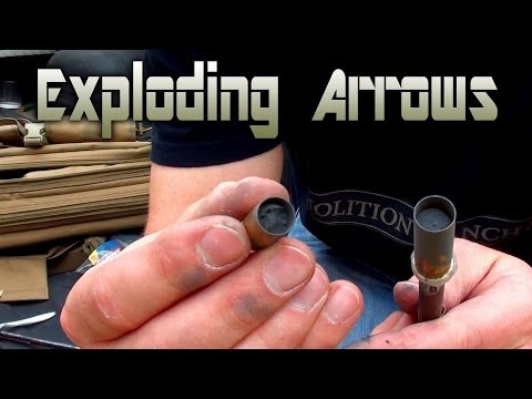 explosive - Testing some homemade explosive tipped arrows. COUPON CODE for Exploding Targets. Use code