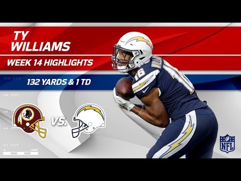Video: Tyrell Williams' 132 Receiving Yards & 1 TD! | Redskins vs. Chargers | Wk 14 Player Highlights