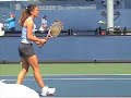 Patty Schnyder practicing at the 全米オープン