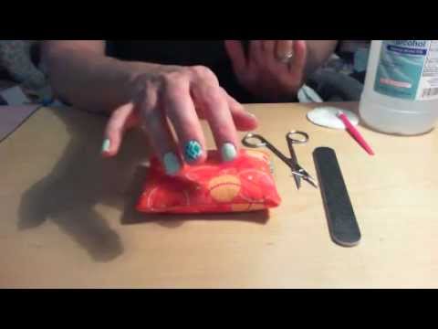how to apply jamberry nails with rice bag