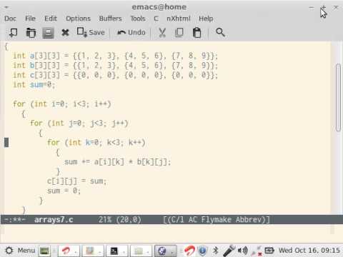 how to define multidimensional array in c
