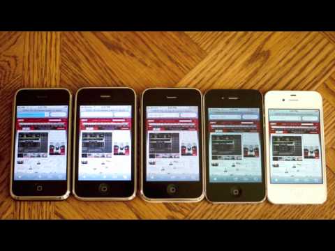 iPhone Speed and Camera Comparison Test (2G vs 3G vs 3GS vs 4 vs 4S)