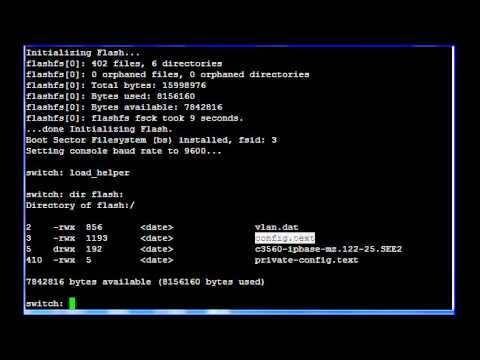 how to recover cisco 2950 switch password