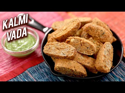 Kalmi Vada | Rajasthani Snacks Recipe | Quick & Easy Teatime Snacks | Split Bengal Gram Vada | Ruchi