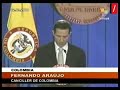 Colombia Presenta excusas al Ecuador Colombia Presenta excusas al Ecuador