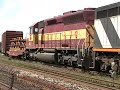 CN with a Wisconsin Central WC SD45 doing work at Brantford CN with a Wisconsin Central WC SD45 doing work at Brantford