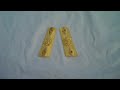 COLT 1911 CUSTOM GUN GRIPS - GOLD PLATED w/ AMERICAN EAGLE