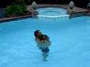 Chico swims like a fish!!