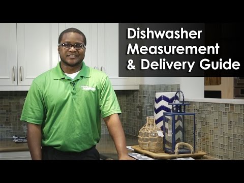 how to measure a dishwasher