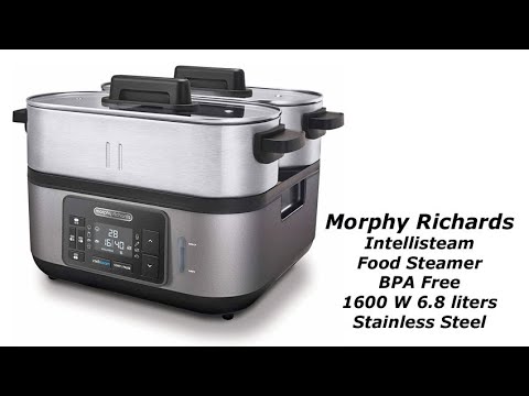 Morphy Richards Morphy Richards 470006 Intellisteam Steamer 1 Tier 1600 Watt Stainless Steel 5011832068125 