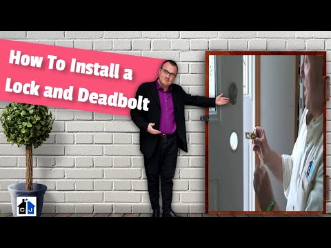 Deadbolt - Contractor John Shows you how to easily install a Schlage deadbolt and entry lockset in an exterior door.