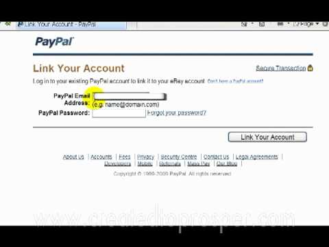 how to link paypal with ebay