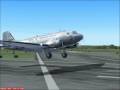 DC-3 landing