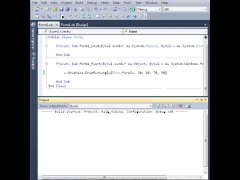 how to draw rectangle in vb.net
