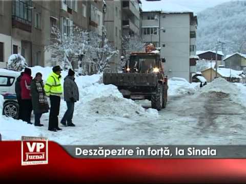 Deszăpezire în forță, la Sinaia