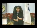 Zewdy singing the National Anthem