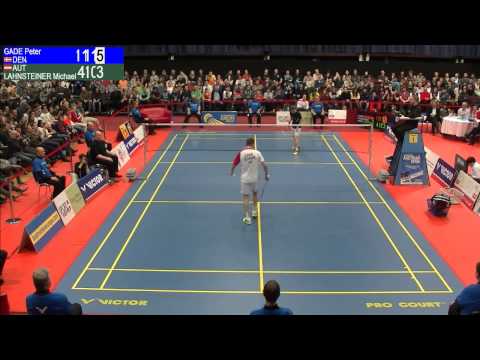 Austrian Open 2015 - Exhibiton Match | Peter GADE (DEN) VS Michael LAHNSTEINER (AUT)