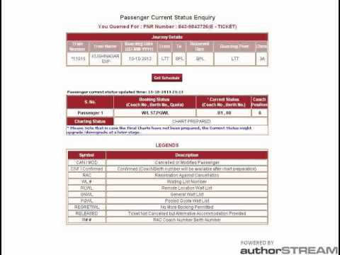 how to pnr status of indian railway