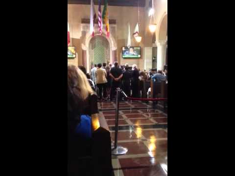 in chambers - Herb Wesson president of Los Angeles city council is a HUGE Adam Lambert Fan. Adam receives his Hope of Los Angeles award 3/31/13.