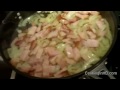 CookingInHD.com - Bucatini all'Amatriciana Recipe with Guanciale and Pecorino Romano - a classic, spicy pork pasta made with Bucatini, Guanciale, and Pecorino Romano cheese. Recipe at http