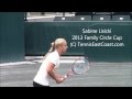 Sabine Lisicki Does a Sabi Split for Mona Barthel ...