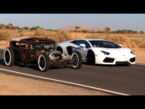 Rat Rod vs Lamborghini Aventador! Roadkill Episode 5
