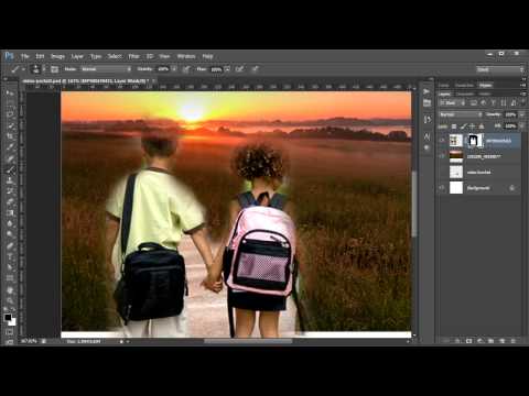 Using Photoshop CS6 layer masks to remove parts of an image