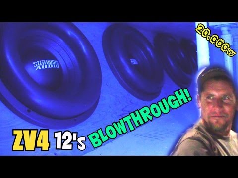 Sundown ZV4 12s Hammering BASS w/ Nic's INSANE 20,000 Watt Sound System | 4th Order BLOWTHROUGH FLEX