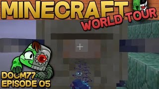 Ocean Monument Looting&Slime Block Minecart Station - The Minecraft World Tour - S4E05 | Docm77